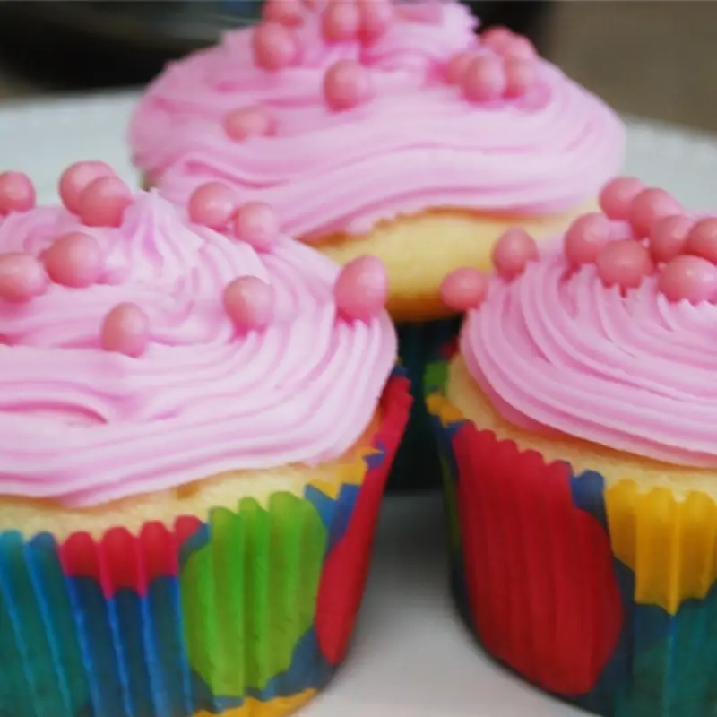 Cupcakes With Pink Frosting