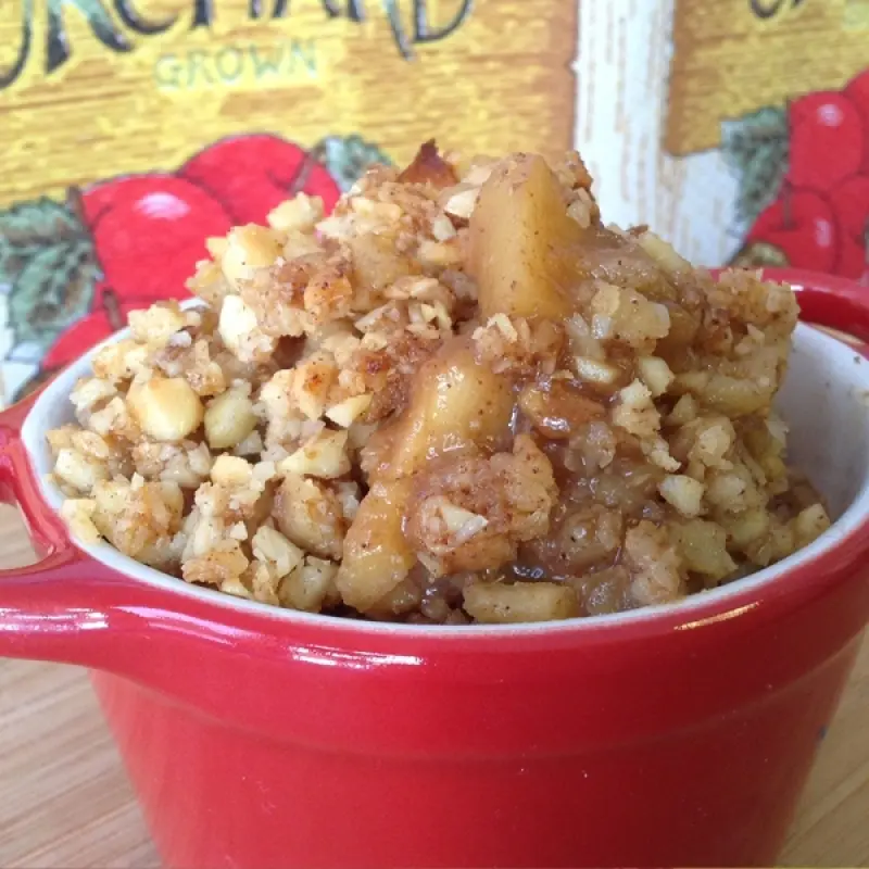 Apple Crisp With A Nutty Crust