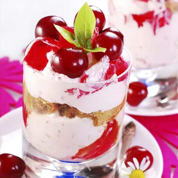 Red Grape Creamy Jello Parfaits