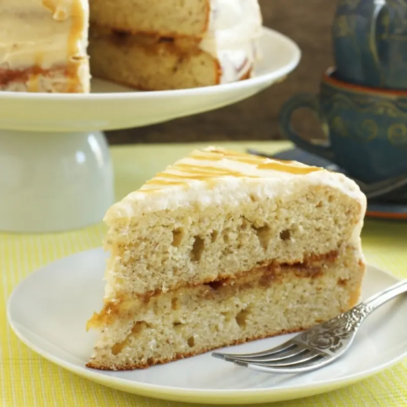 Banana Caramel Cake