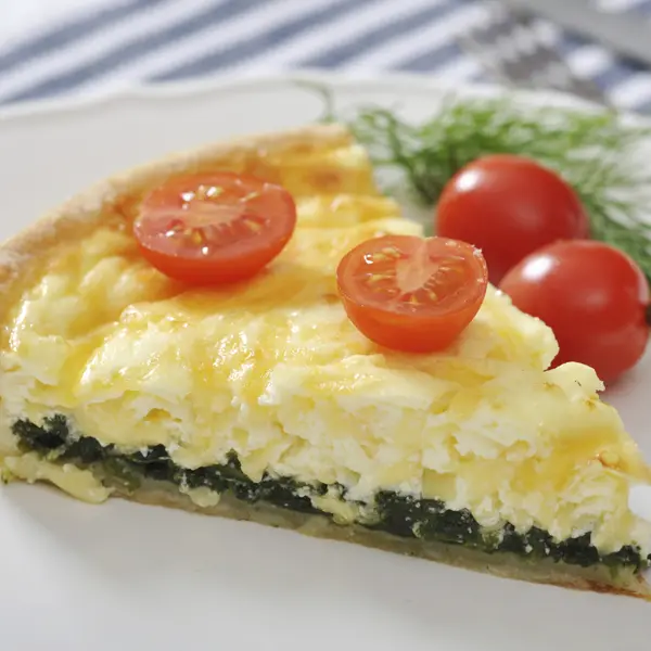 Quiche With Cheese And Spinach