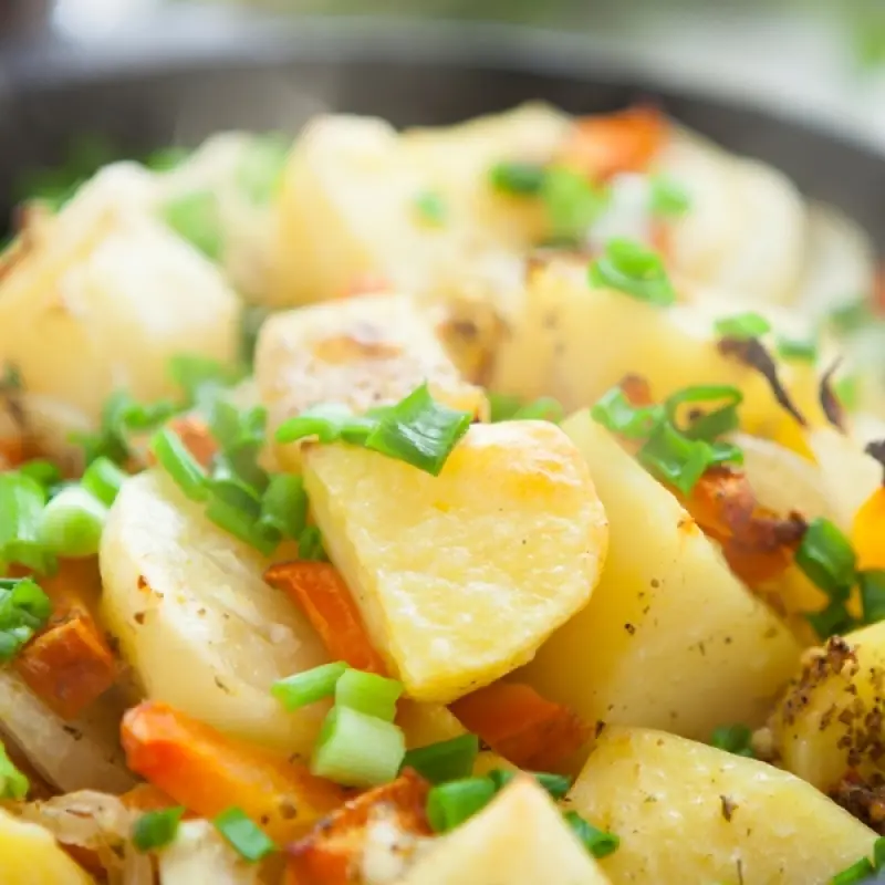 Golden Oven Fried Potatoes