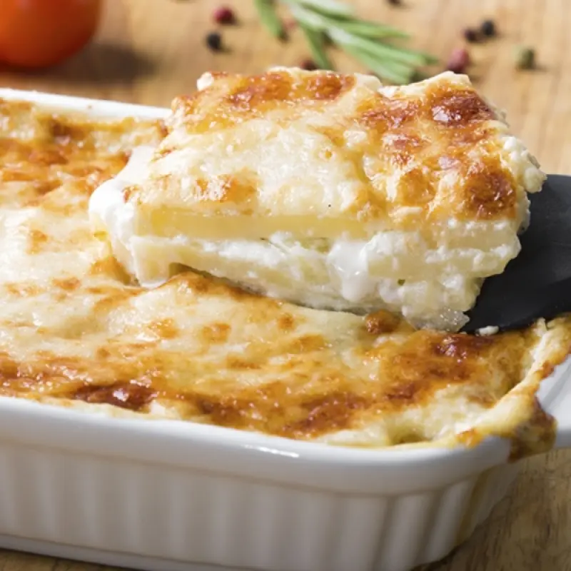 Layered Potato Cheese Casserole