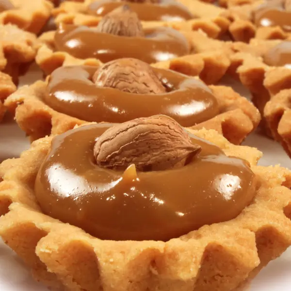 Hazelnut Caramel Cream Tarts