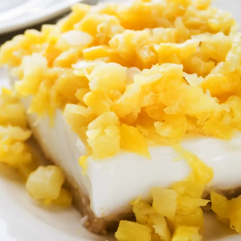 Pineapple Cheesecake Squares