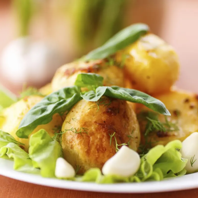 Roasted Garlic Baby Potatoes