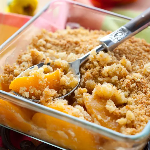 Crispy Peach Crumble