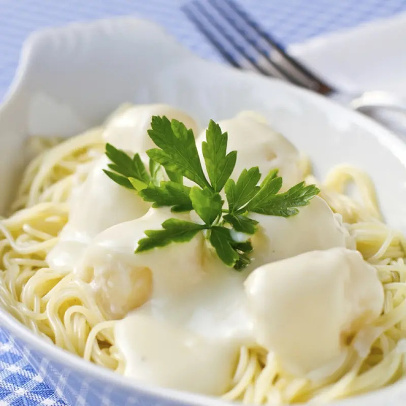 Scallops In White Sauce