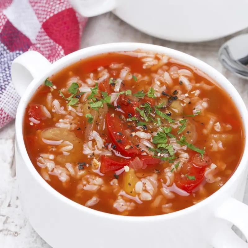 Tomato Rice Soup