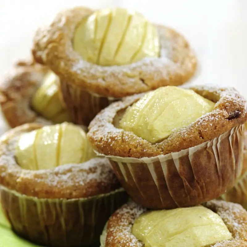 Apple And White Chocolate Muffins