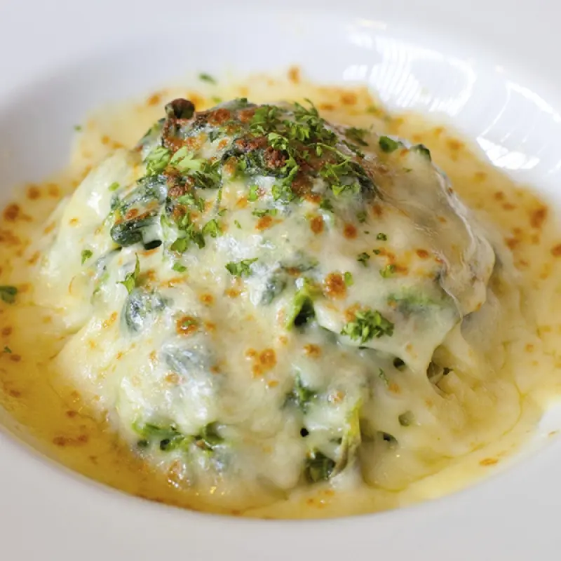 Baked Spinach with Cheese