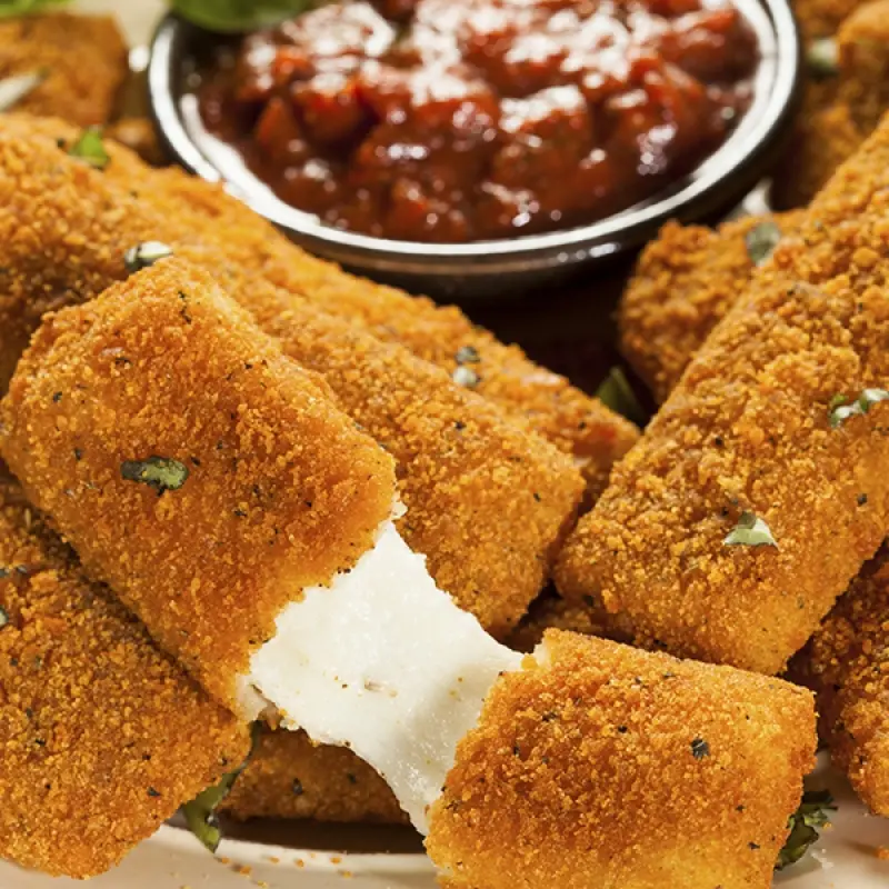 Breaded Mozzarella Sticks