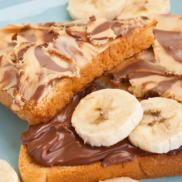 Perfect Peanut Butter Chocolate Banana Toast