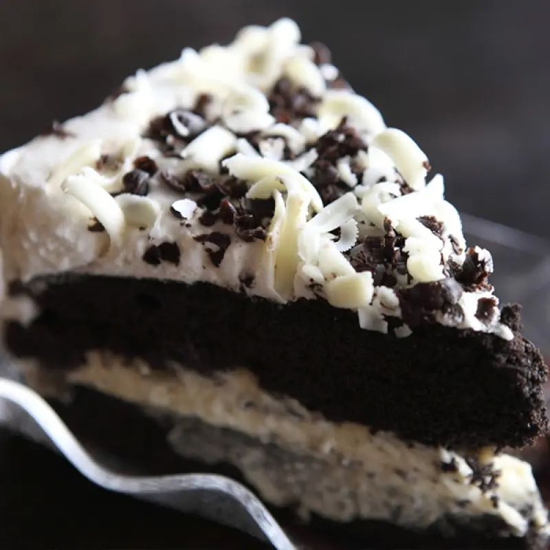 Chocolate Cake With White Frosting