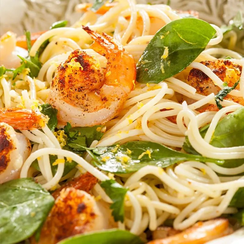 Lemon Shrimp Pasta