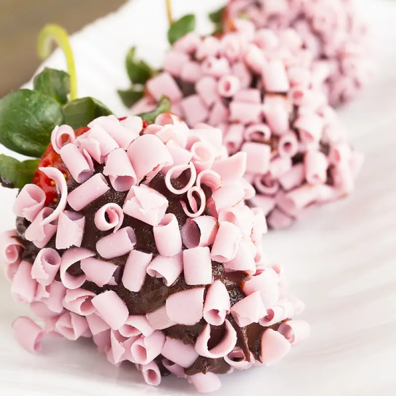 Pink Chocolate Curls