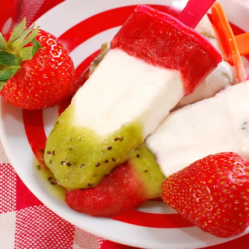 Fruit and Yogurt Popsicles