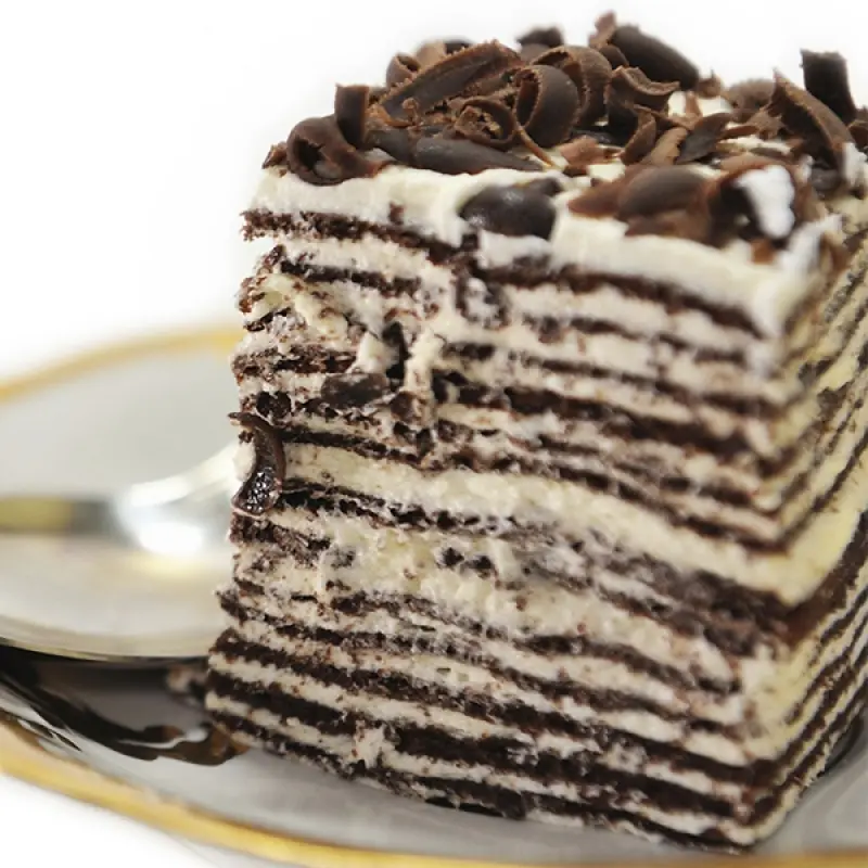 Dark Chocolate Crepe Cake