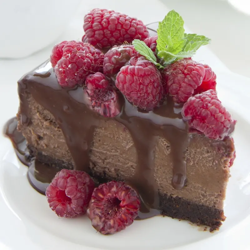Chocolate Raspberry Cheesecake