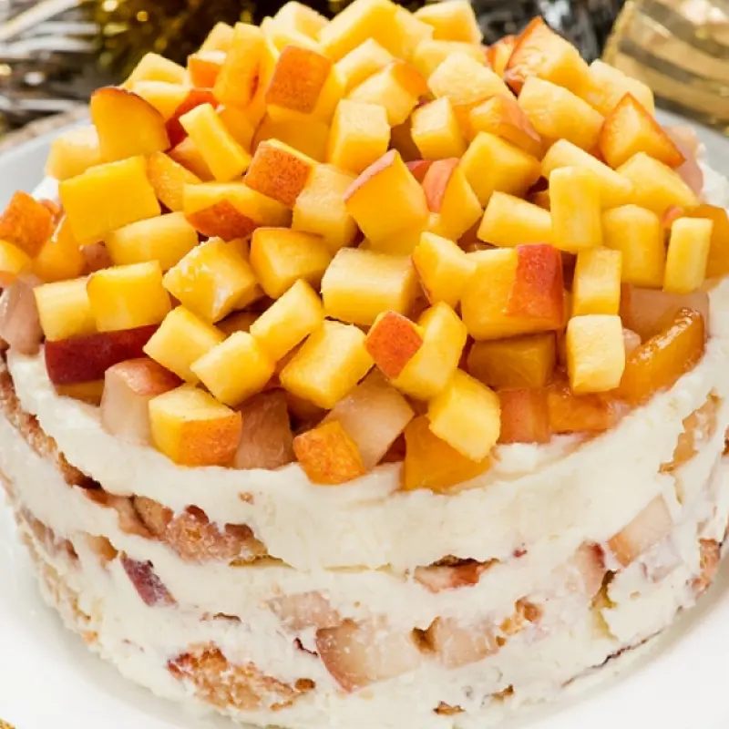 Peach Cheesecake