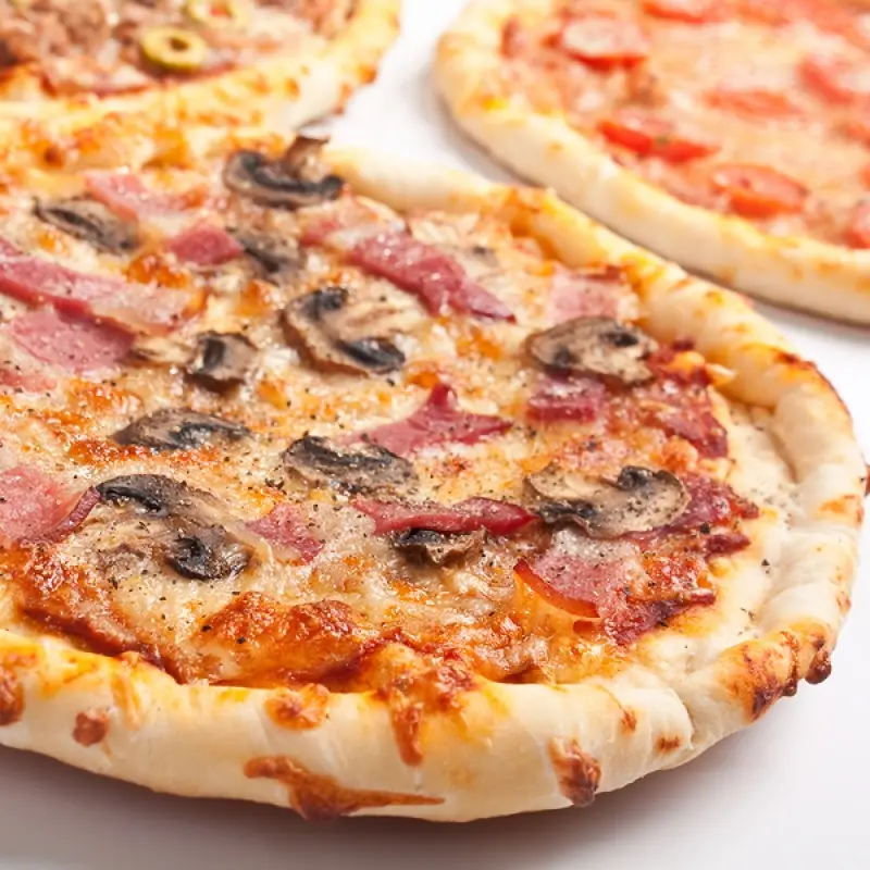 Ham and Mushroom Pizza