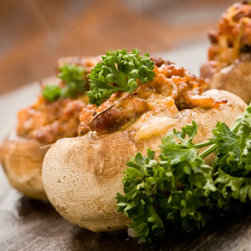 Stuffed Mushroom Caps