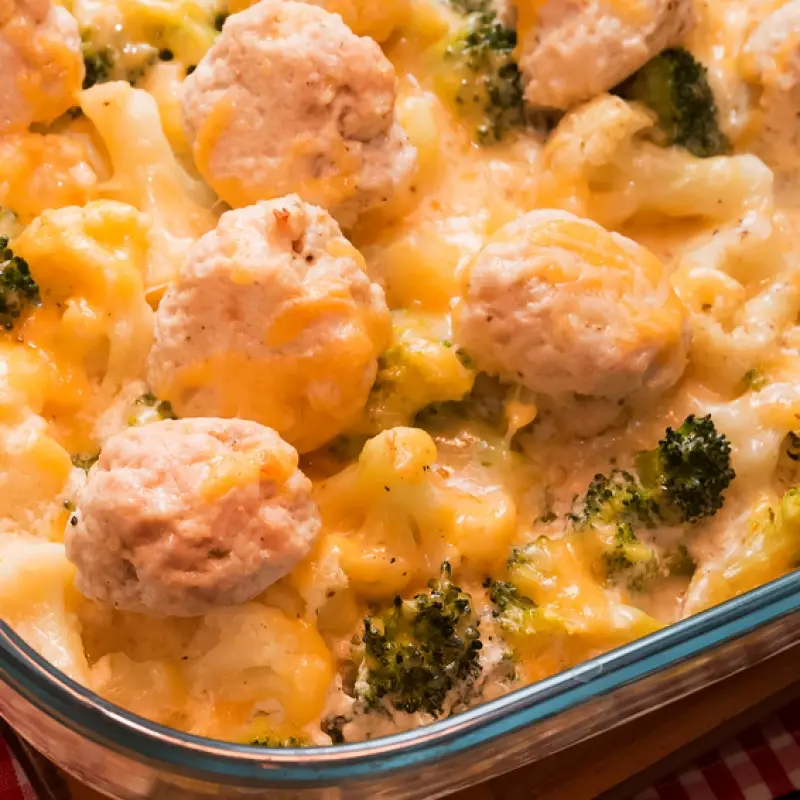 Broccoli Cauliflower Bake