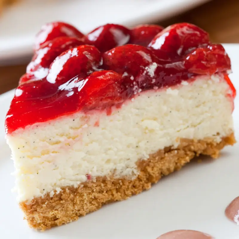 Cheesecake With Strawberry Sauce