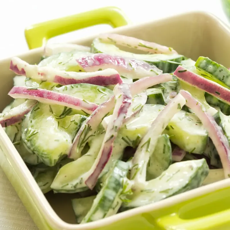 Cucumber Red Onion Salad