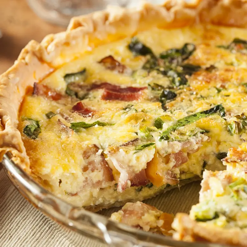 Ham And Spinach Quiche