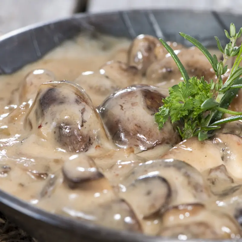 Mushrooms in Cream Sauce