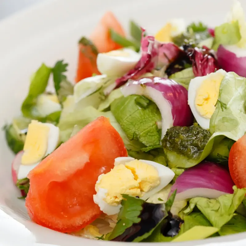 Salad With Boiled Egg