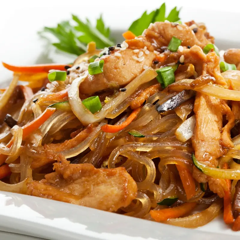 Chicken Stir Fry With Rice Noodles
