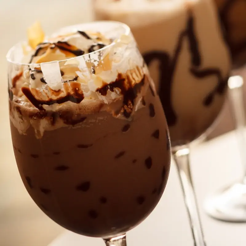 Iced Coffee With Chocolate