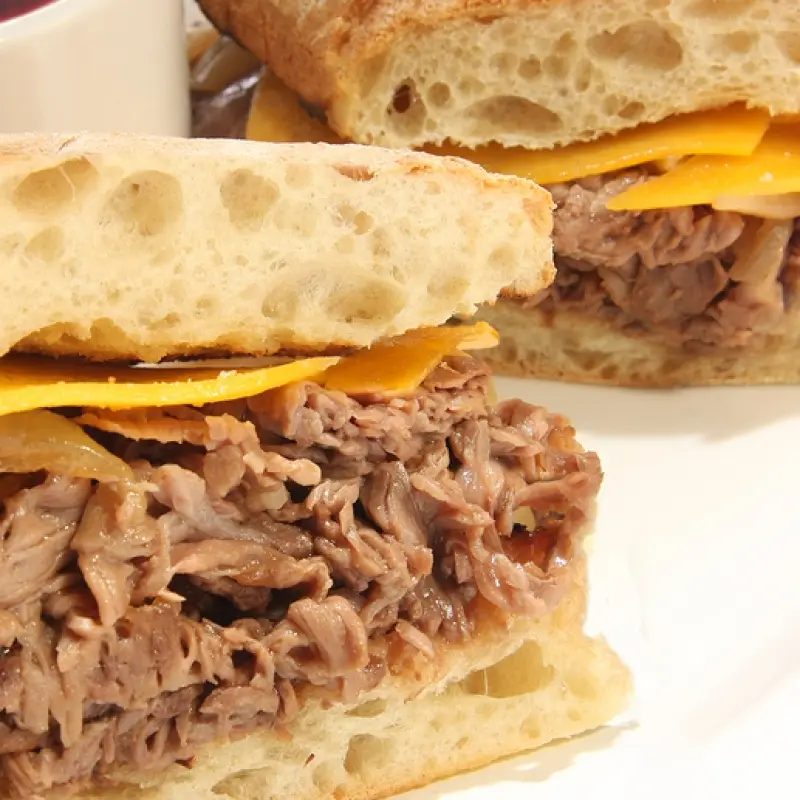 Roast Beef and Cheese Sandwich