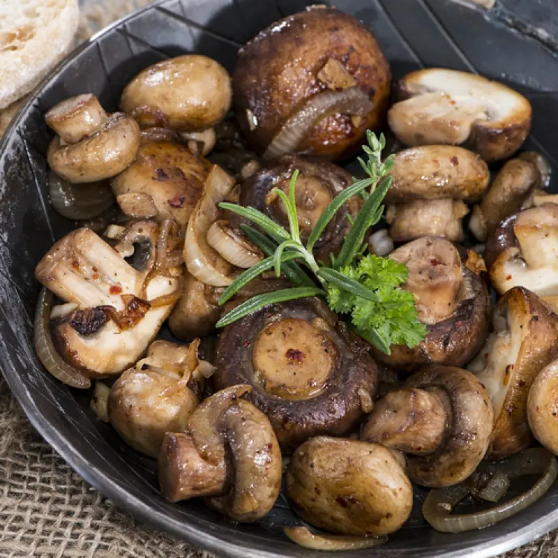 Pan Fried Mushrooms