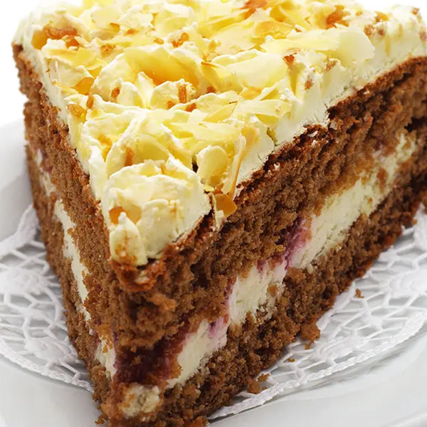 Almond Cake with Cream Cheese Icing