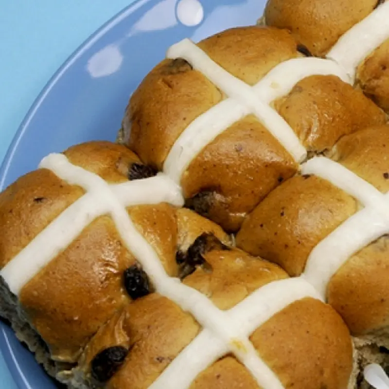 Bread Machine Hot Cross Buns