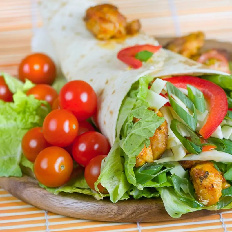 Chicken Caesar Wraps