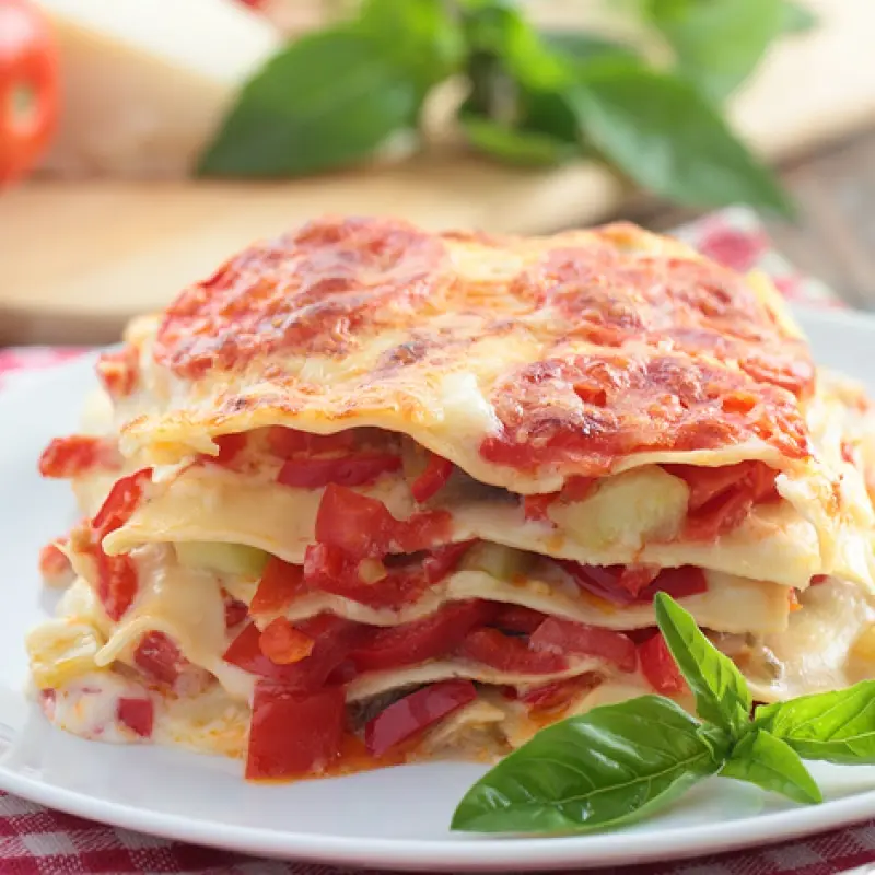 Simple Vegetarian Lasagna