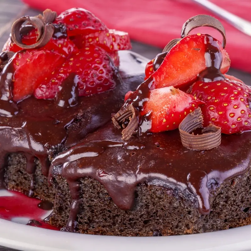 Ganache Brownies