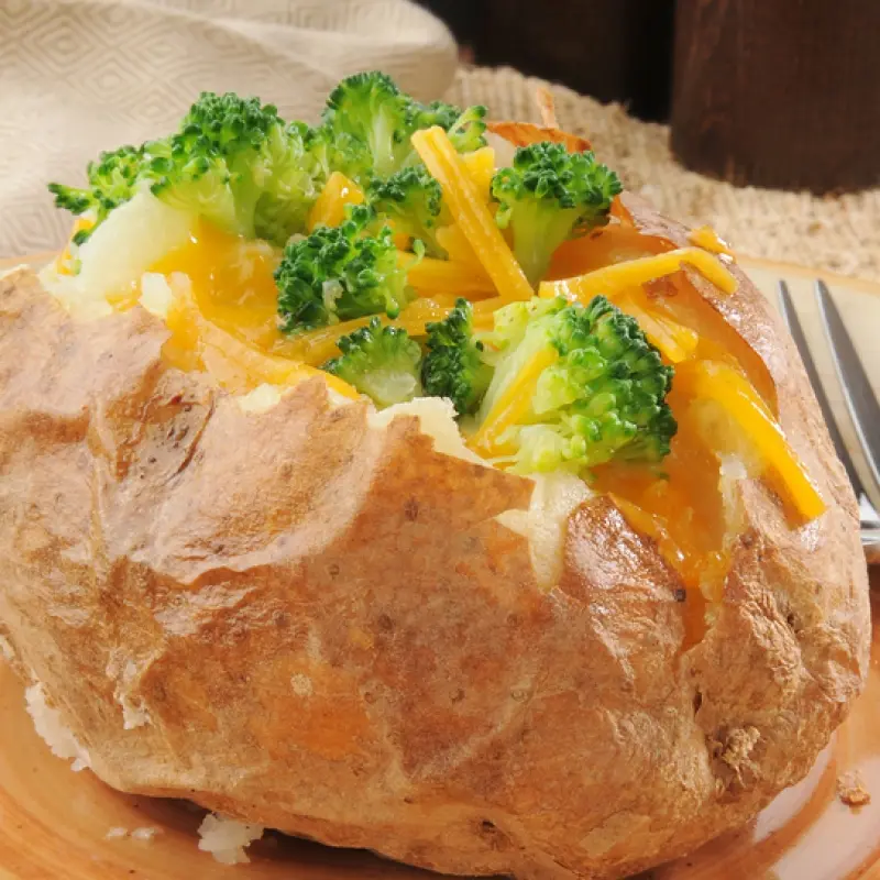 Baked Potato And Broccoli