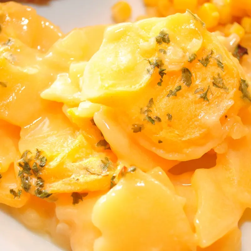 Potatoes And Cheese Sauce