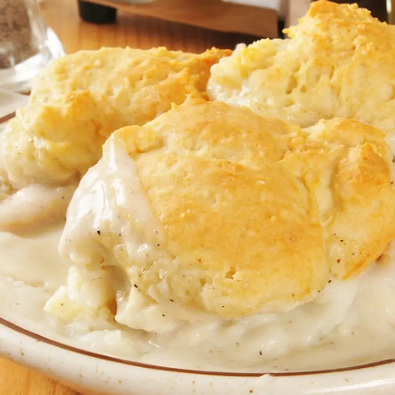 Biscuits and Milk Gravy