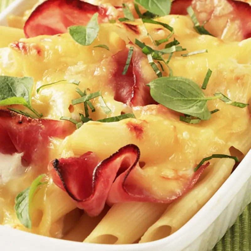 Ham And Cheese Pasta Bake
