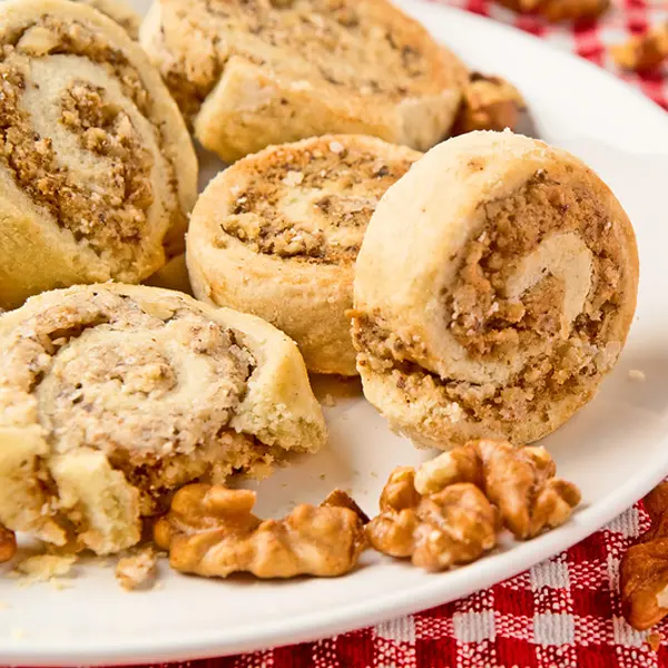 Maple Walnut Pinwheel Cookies