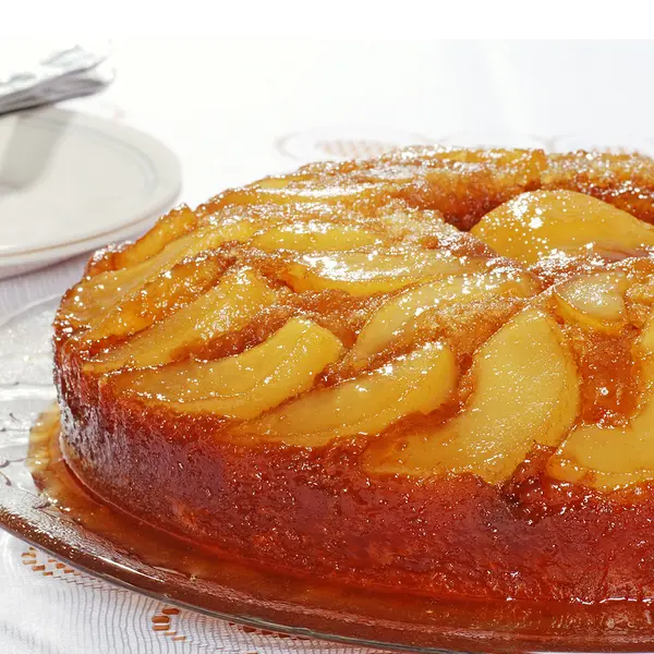 Upside Down Pear Cake