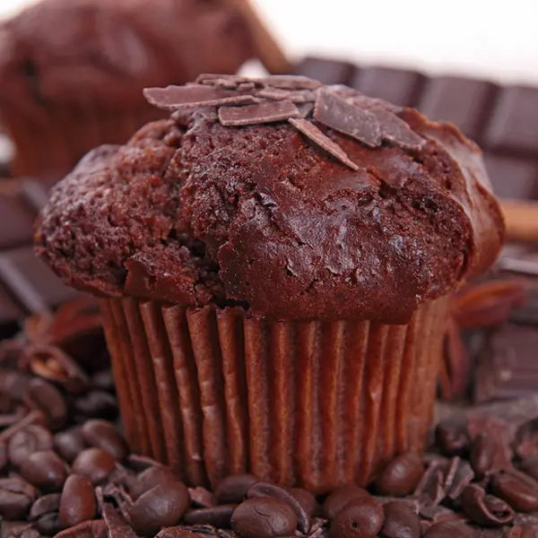 Dark Chocolate Mocha Muffins
