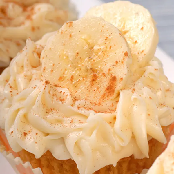 Easy Banana Muffins with Cream Cheese Icing