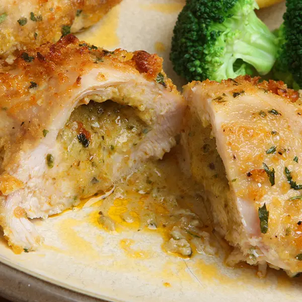 Chicken Breast Stuffed with Pepper Jack Cheese and Garlic